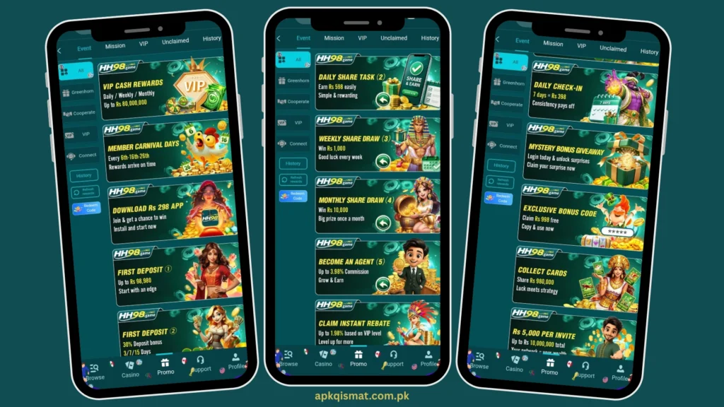 HH98 Game Bonuses.