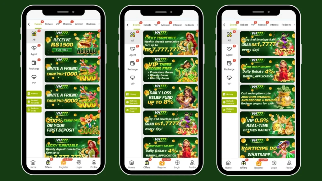 VH777 Game Bonuses.