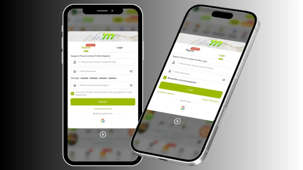 VH777 Game Register.
