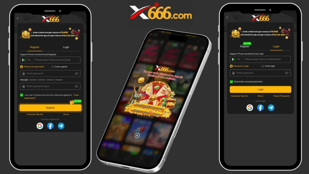 X666 Game Register.