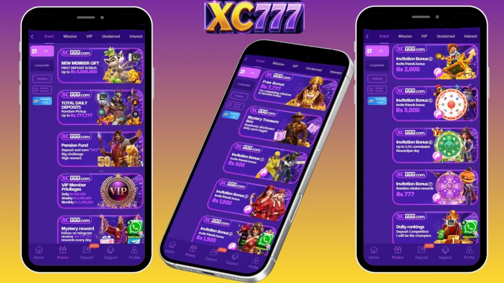 XC777 Game Bonuses.